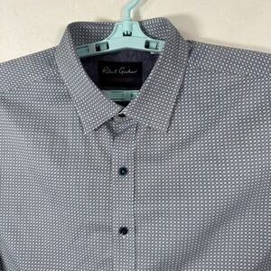Robert Graham Shirt Mens 2XL Blue Button Up Modern Americana Tailored Fit